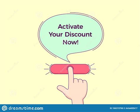Call To Action With Text Activate Your Discount Now