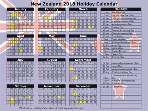 Nz School Holidays 2020 Calendar Template Printable