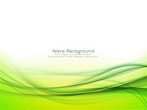 Free Vector Abstract Green Wave Background