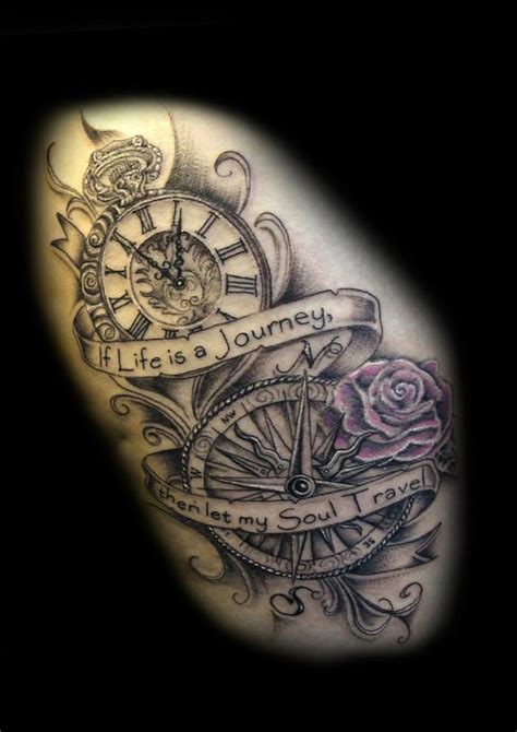 Clock Compass Tattoo By Ray Tutty A Photo On Flickriver
