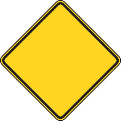 Blank Yellow Construction Sign Clipart Full Size Clipart 114927