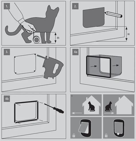 kerbl 81685 4 way cat door user manual