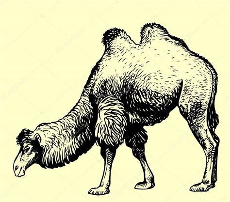 Camel Standing — Stock Vector © Den Barbulat 12403063