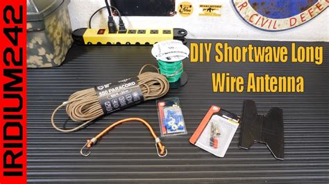 prepping do it yourself tip shortwave long wire antenna youtube