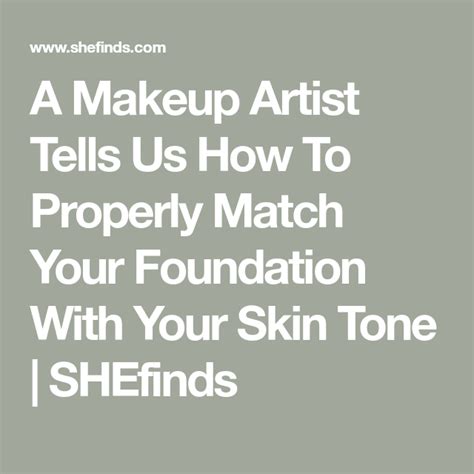 A Makeup Artist Tells Us How To Properly Match Your Foundation With