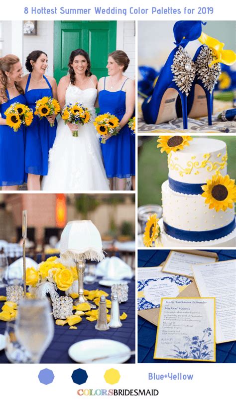 All 20 Summer Wedding Color Palettes Yellow Wedding Colors Yellow