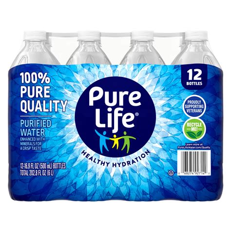 Pure Life Purified Water 169 Oz Bottles Shop Water At H E B