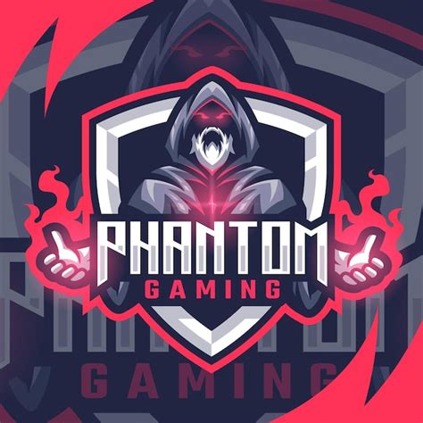 Premium Vector Phantom Mascot Gaming Logo Premium Vector