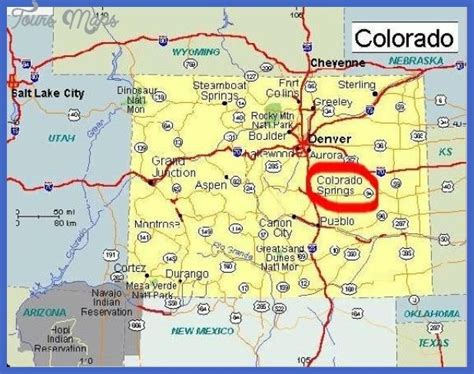 Colorado Springs Colorado Map