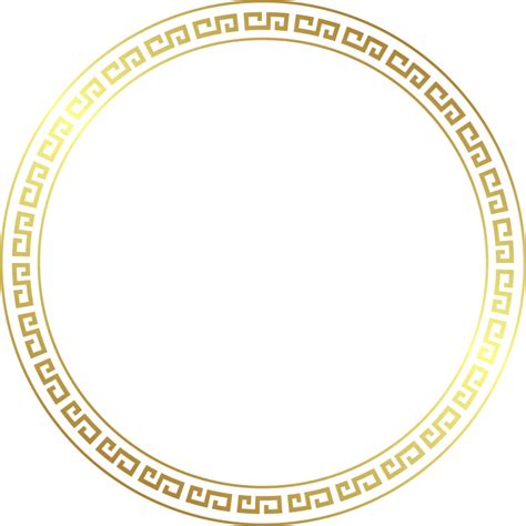 Download Free Gold Circle Frame Png Transparent Image