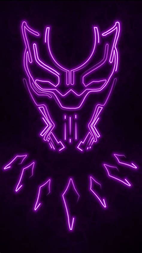 Black Panther Neon Wallpapers Top Free Black Panther Neon Backgrounds
