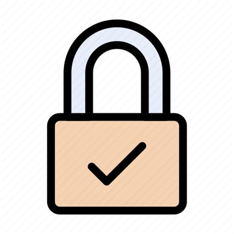 Check Complete Lock Security Verified Icon