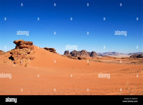 Desert Of Wadi Rum In Jordan Arabia Stock Photo Alamy