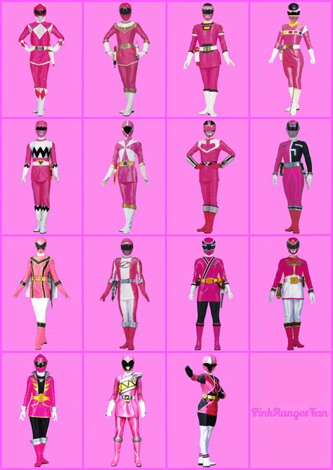 Pink Power Rangers By Pinkrangerfan On Deviantart