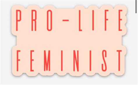 Pro Life Feminist Sticker Etsy