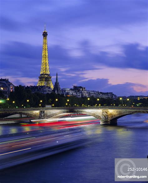 Eiffel Tower And The Seine Stock Photo