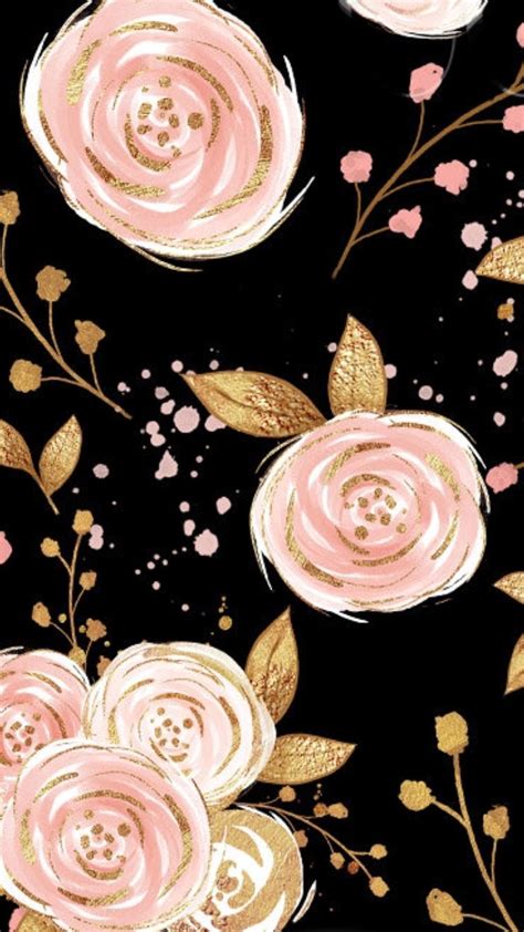 Rose Gold Flowers Wallpapers Wallpaper Cave