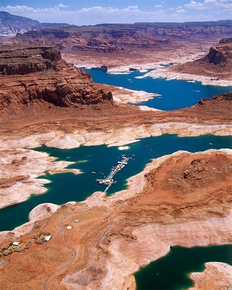 An Aerial View Of Dangling Rope Marina Located On Lake Powell Photo By