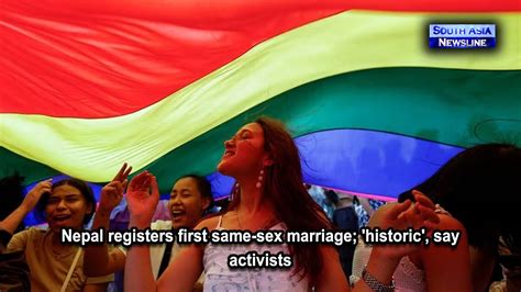 nepal registers first same sex marriage historic say activists youtube