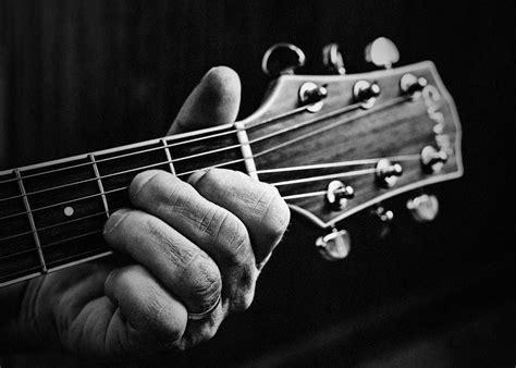 Free Images Black And White Acoustic Guitar Old Artist Musician
