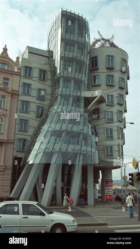 Frank Gehry Designed Nationale Nederlanden Building Prague Stock Photo