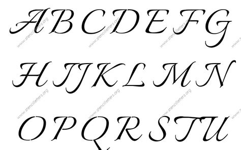 Calligraphy Fonts A To Z Capital Letters Pdf All Interview