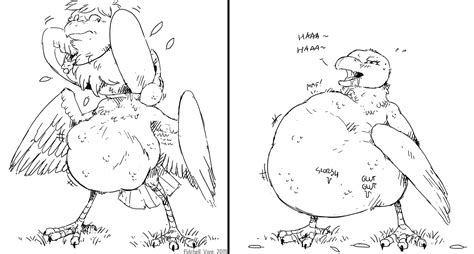 Rule 34 2015 Anthro Avian Beak Bird Buzzard Digestion Duo Feathered