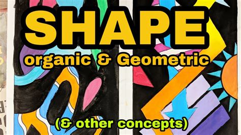 Organic And Geometric Shapes In Art
