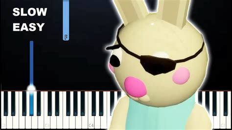 Piggy Roblox Bunny Theme Chapter 7 Endingslow Easy Piano