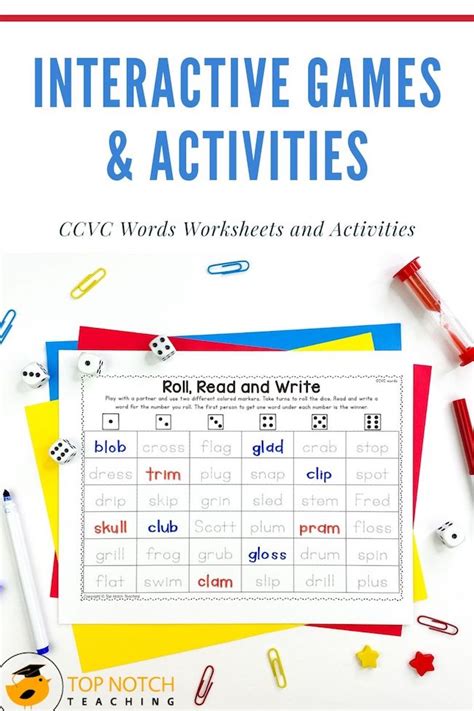 This Free Interactive Ccvc And Cvcc Word Building Literacy Activity Can