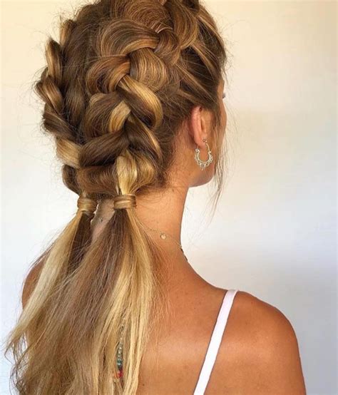 50 Trendy Double Braid Hairstyle Ideas To Keep You Cool Molitsy Blog