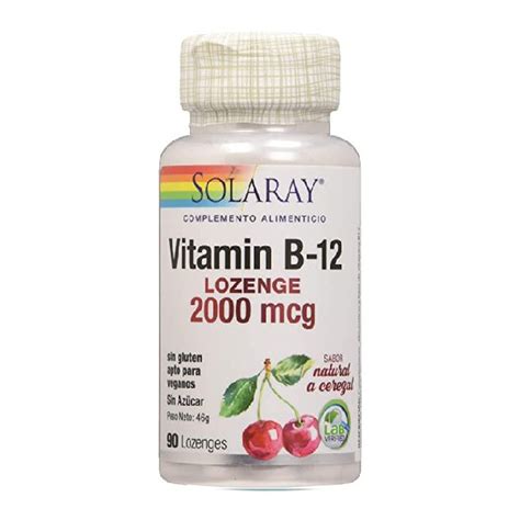 Solaray Vitamina B12 2000 Mcg 90 Comprimidos — Mi Farmacia Premium