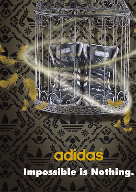 Like all great slogans, just do it means something differe. Poster Adidas - impossible is nothing on Behance