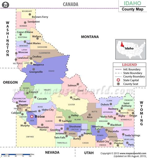 Map Of Idaho Counties Share Map