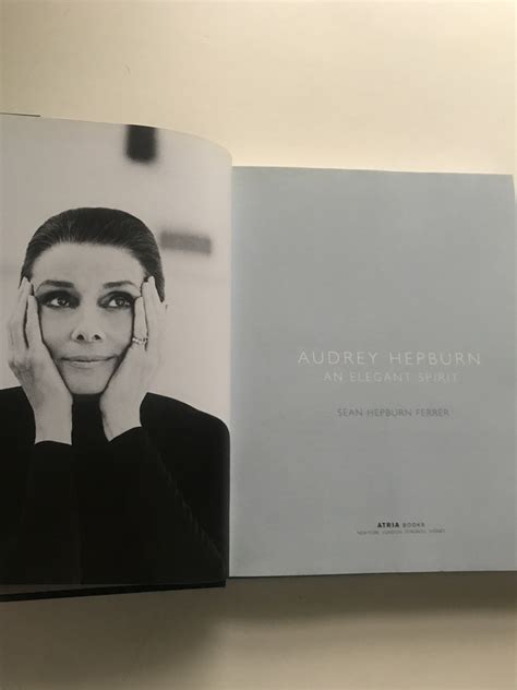Audrey Hepburn An Elegant Spirit A Son Remembers By Hepburn Ferrer Sean Very Good Hardcover
