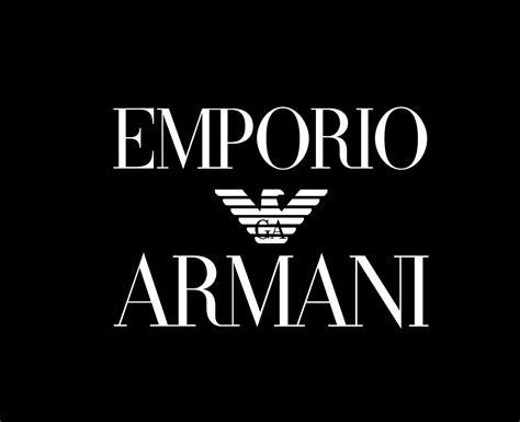 Emporio Armani Logo Brand Clothes Symbol White Design Fashion Vector