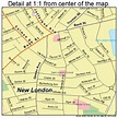 New London Connecticut Street Map 0952280