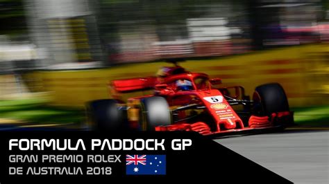 Formula Paddock Gp Australia 2018 Youtube