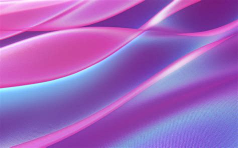Download 3840x2400 Pink Fabric Waves Flow Neon Wallpapers