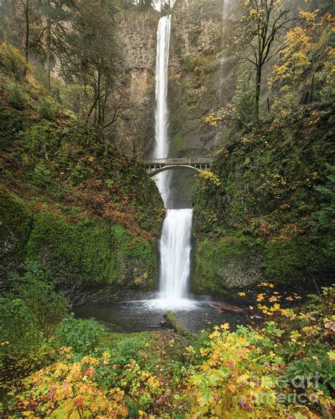 Multnomah Falls In Autumn Photograph By Jackie Follett Fine Art America