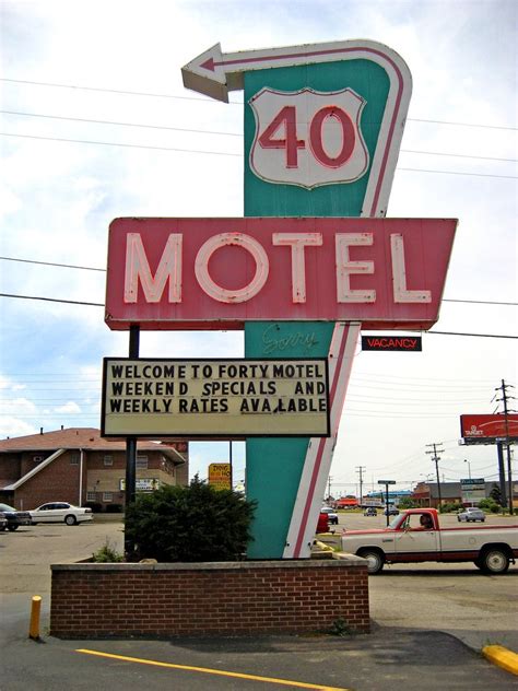 Columbus Ohio Street Signs Motel Broadway Shows West