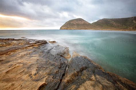 Spain Andalusia Natural Park Of Cabo De Gata Nijar Rocky Coast Stock Photo