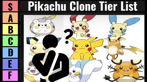 Pikachu Clone Tier List Youtube