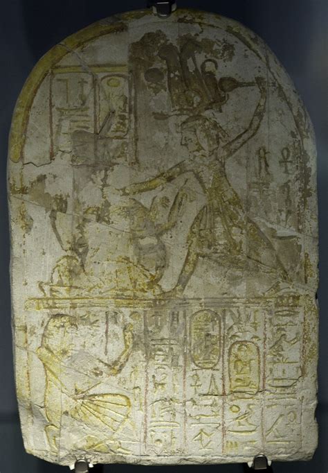 Stela Of Ramose Ramesses Ii Strikes Down His Ennemies Li Flickr
