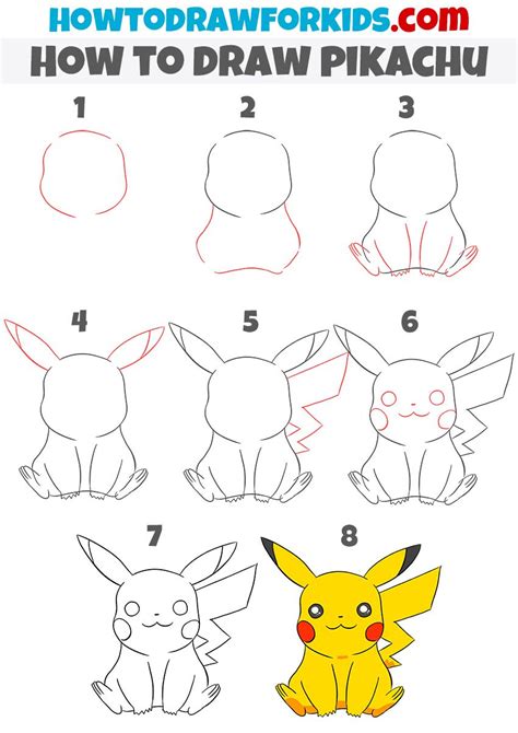 How To Draw Pikachu In 2023 Cute Easy Drawings Pokemon Drawings