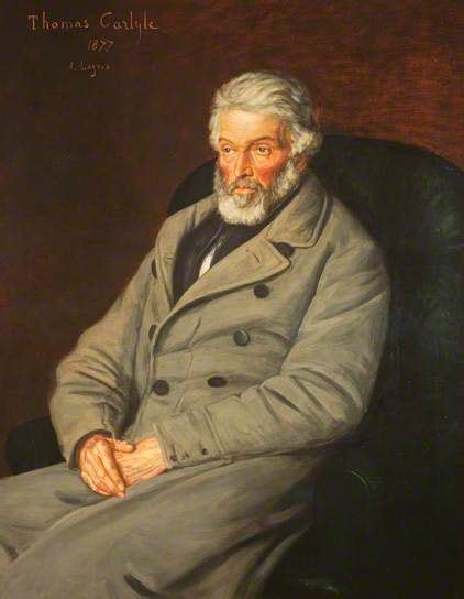 Portrait Of Thomas Carlyle 17951881 Historian And Essayist 1877 By