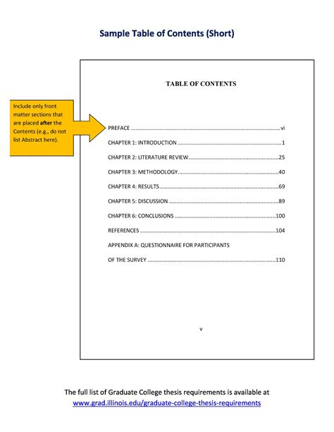 Report Template With Table Of Contents 5 Templates Example Table