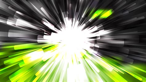 Free Abstract Green Black And White Radial Sunburst