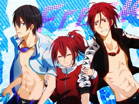 Gou Rin And Haru Free Anime Anime Free Iwatobi Swim Club