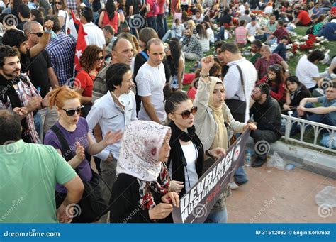 Gezi Park Protests In Istanbul Editorial Photography Image Of Banner